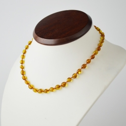 Teething necklace for baby olive new pop up clasp